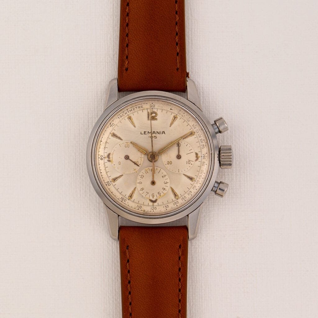 Chronographe vintage Lemania 105