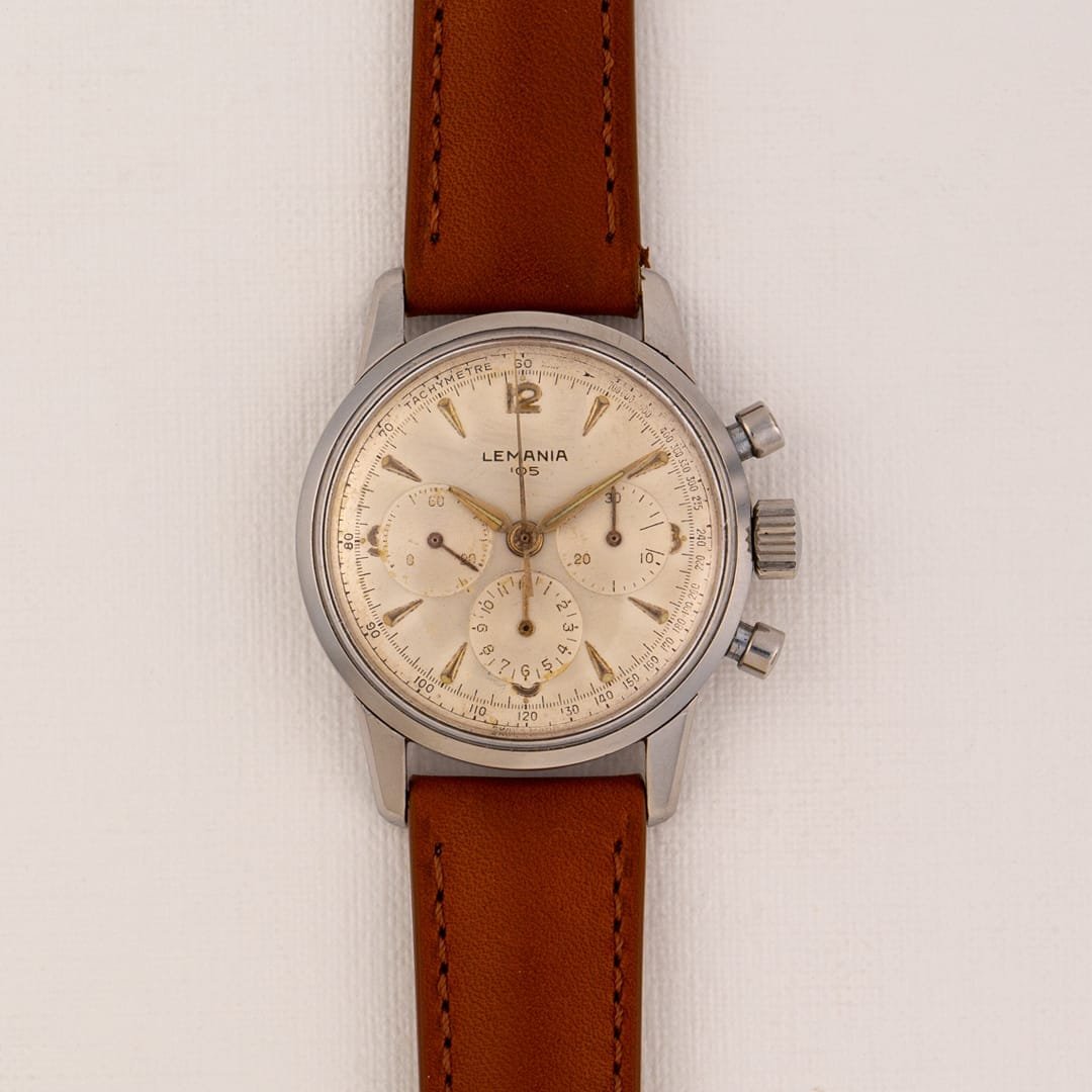 Chronographe vintage Lemania 105